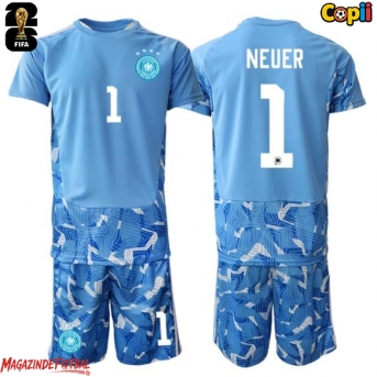 Germania Manuel Neuer #1 Portarii Echipament de Fotbal Replică Mondial 2026 Copii Deplasare (+ Șorturi)